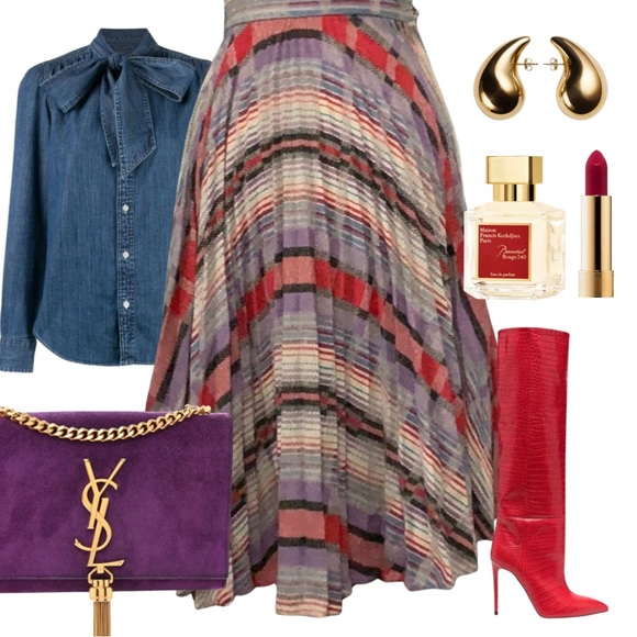 VINTAGE PLEATED SKIRT - Picture 3 of 8